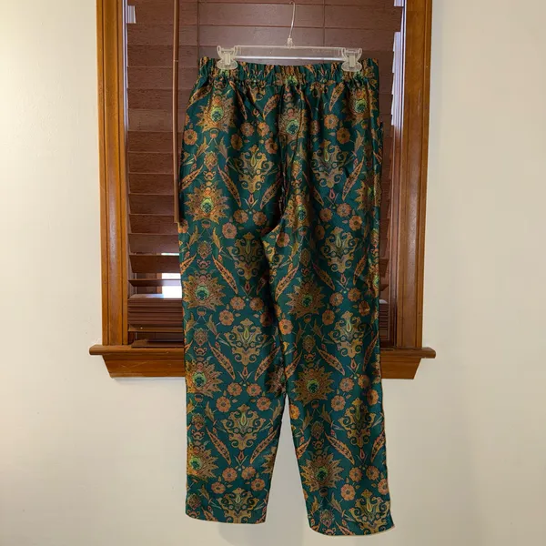NWT $148 Anthropologie x Maeve Melyssa Floral Print Jacquard-Finish Trouser S - Image 6