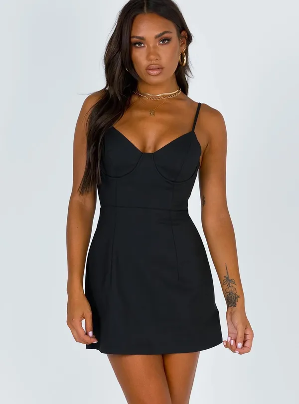 Princess Polly Black Cocktail Dress - Image 5