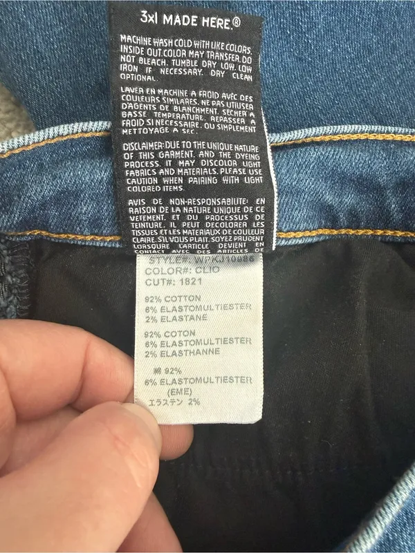 3x1 Denim Nicolette Ultra High Rise Flare Jeans Clio Size 27 - Image 7