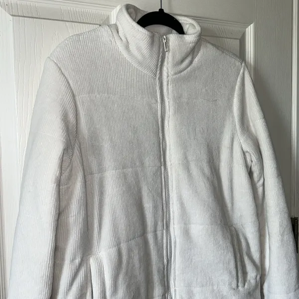 Z Supply Women’s Corduroy Puffer Jacket in Champagne‎ Mist Size Large - Image 5