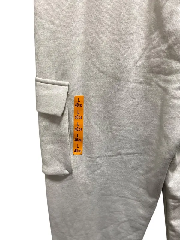 Zara Cargo Jogger Sweatpants Beige L NWT Neutral Minimalist Casual Spring Cozy - Image 10