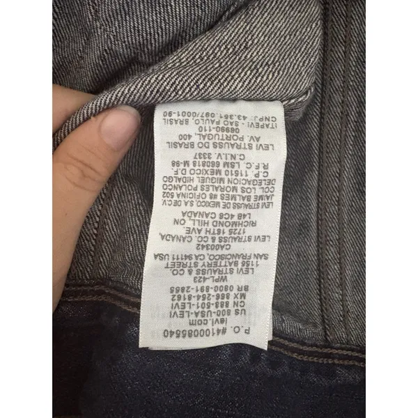 Vintage Y2K Levi’s Jeans Rivet Grommet Denim Best Dark Wash Size M Runs Small - Image 7