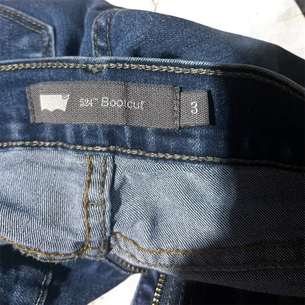 Levi's Signature by Levi Strauss Indigo Boot Cut Jeans #369 - Image 3