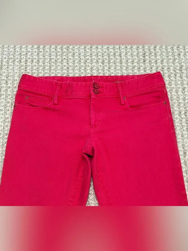 Lilly Pulitzer Worth Pink Straight Jeans size 12 - Image 12