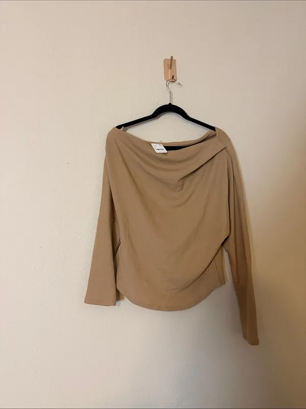 Free People Fuji‎ Thermal top in Pale Camel Size Large NWT - Image 8