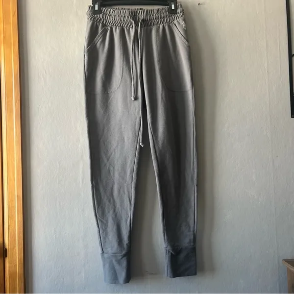 Free People Back Into It Sweatpant Joggers Grey Size Small - Image 3
