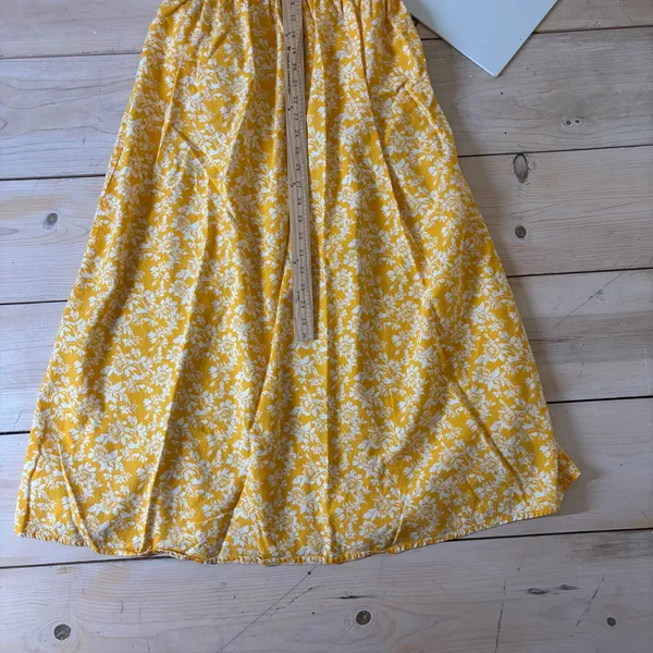 Universal Thread EUC Women's Pullover Maxi Sundress Yellow Floral Size M - Image 8