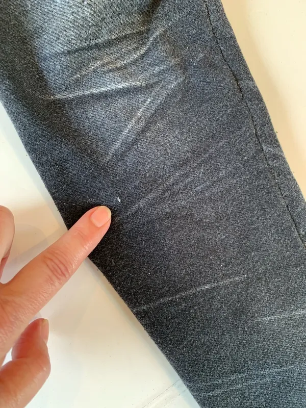 Women’s XS / Small Faux Black Denim Stretch Leggings Lounge Pants - Image 7