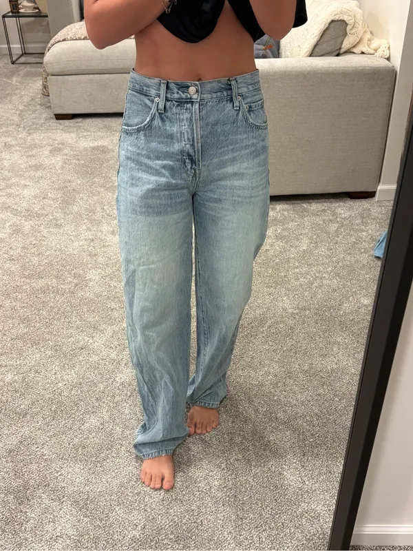 pistola Cuffed Jeans in Light Blue Wash - Image 5