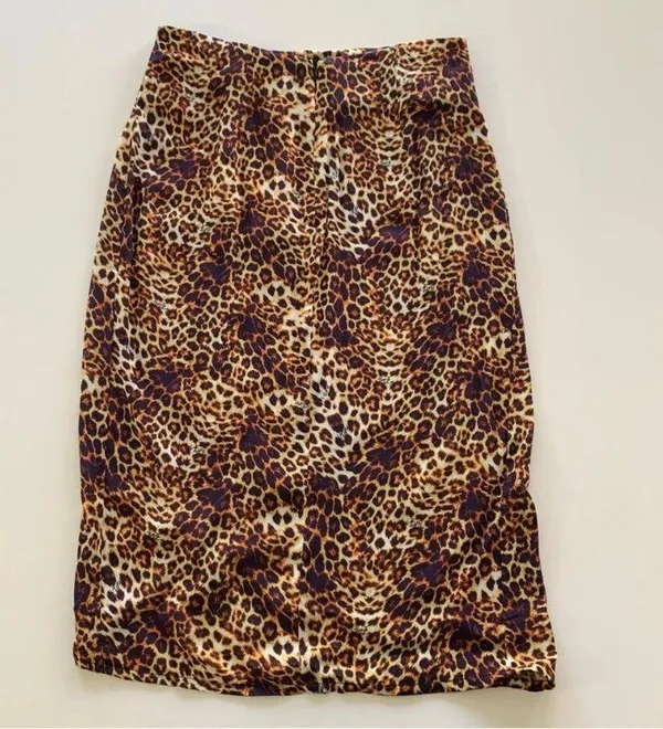 VDM The Label Swim Stassi Skirt in Leopard Multi - Image 3