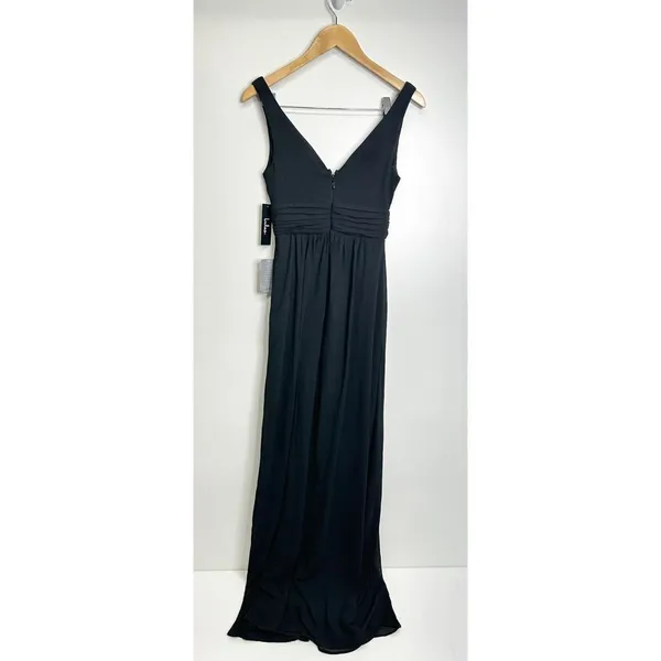 Lulus Dress Womens Maxi Chiffon A Line Black Sleeveless Size Small NWT - Image 6