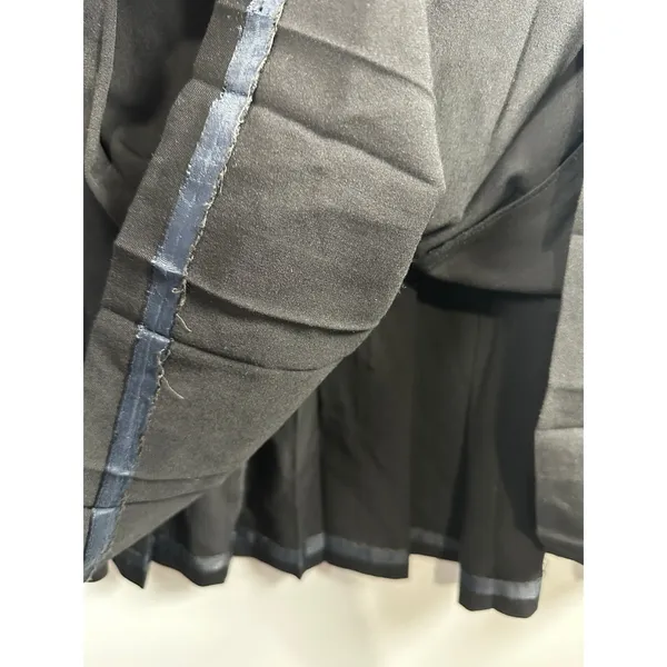 Anne Klein Skirt 8 Pleated A-line Black Classic Knee‎ Length 100% Wool Modest - Image 14