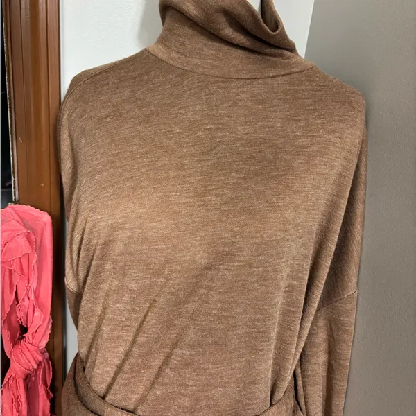 Ann Taylor Turtleneck Belted Tunic Top J - Image 6