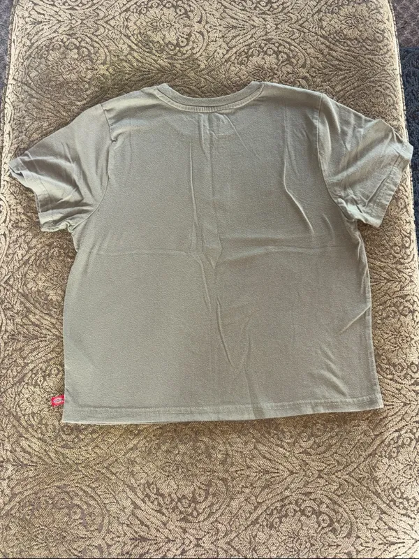 Dickies Olive Green Tee with Camo Logo - Image 4