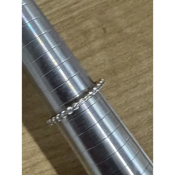 Dainty Delicate Wedding Ring Eternity Band 925 Silver Sterling Sz 7 - Image 4