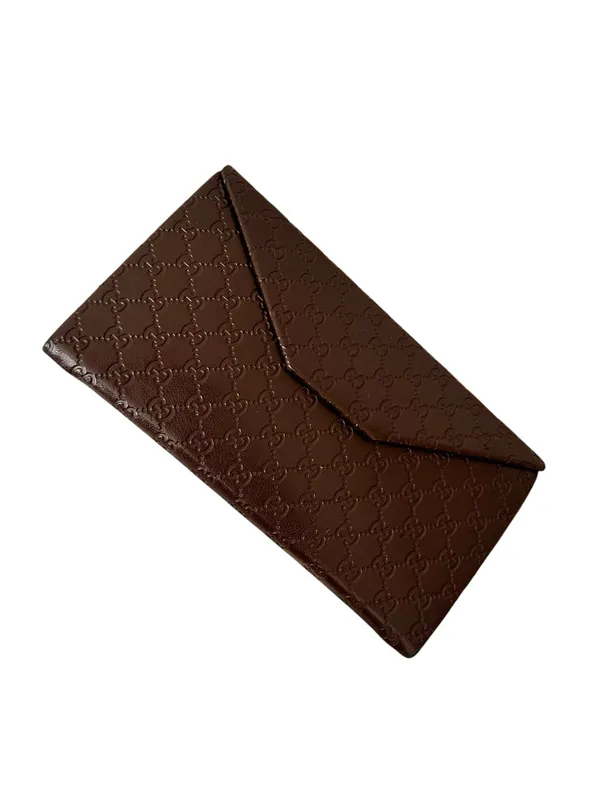 Gucci Leather Sunglasses Case Brown - Image 2