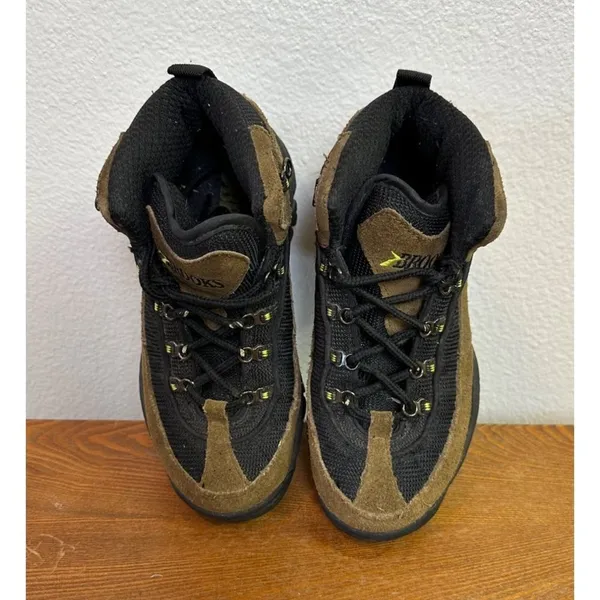 Brooks Women's Suede Mesh Hiking Boots Tan Black 29236 SIZE 6.5 Sku 2706 - Image 12