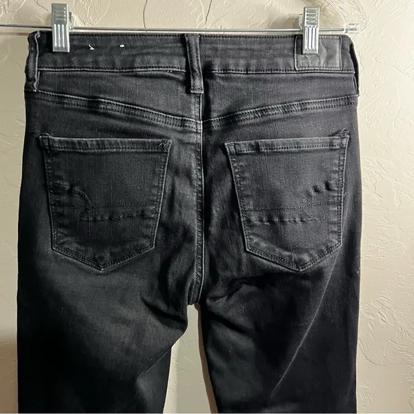 American Eagle Black‎ Distressed High Rise Jeggings - Image 11