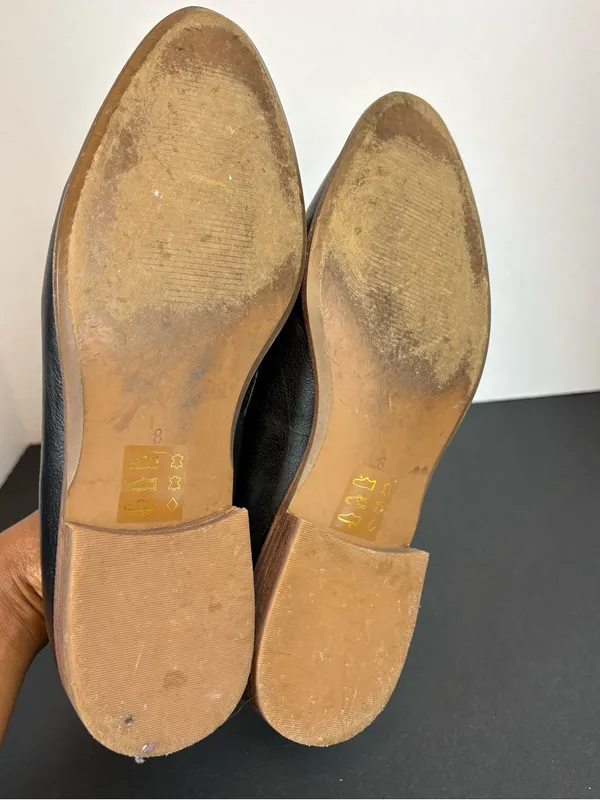 Madewell Black Leather Slip-On Loafers - Image 7