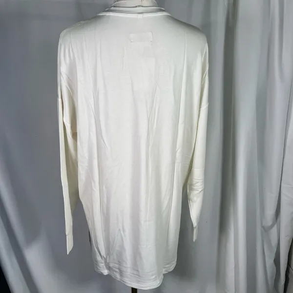 Lou & Grey Signaturesoft Tunic Top Medium Moonlight Ivory Long Sleeve Nordstrom‎ - Image 8