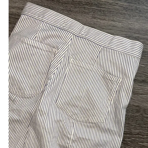NWT Madewell The Emmett Wide-Leg Crop Pant: In Smokey Grape Stripe Size 23 - Image 10