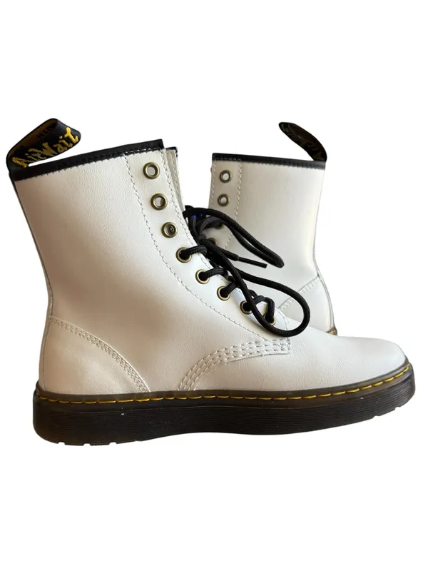 Dr. Martens Zavala White Combat Boots Women’s US 8 / UK 6 EU 39 NWOT - Image 5