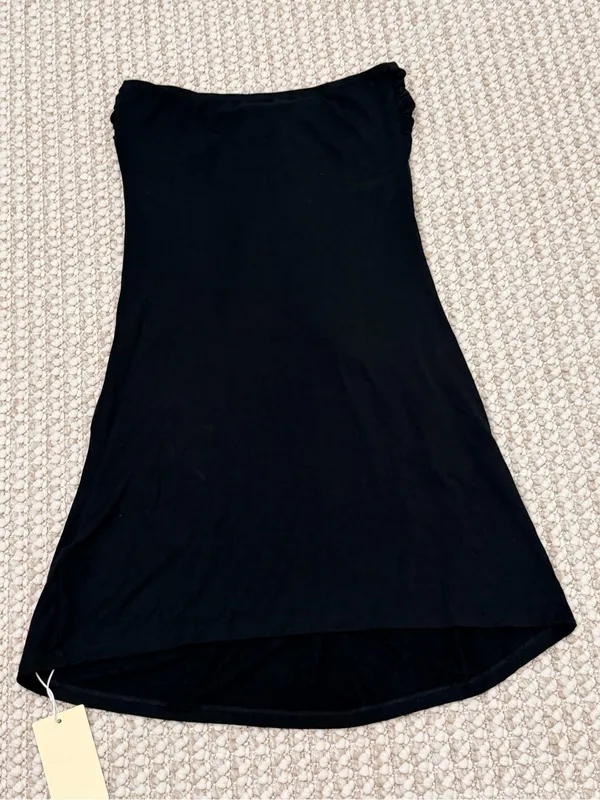 HALARA Halter Tie Back Mini Resort Dress with Pockets size Medium black NEW - Image 11