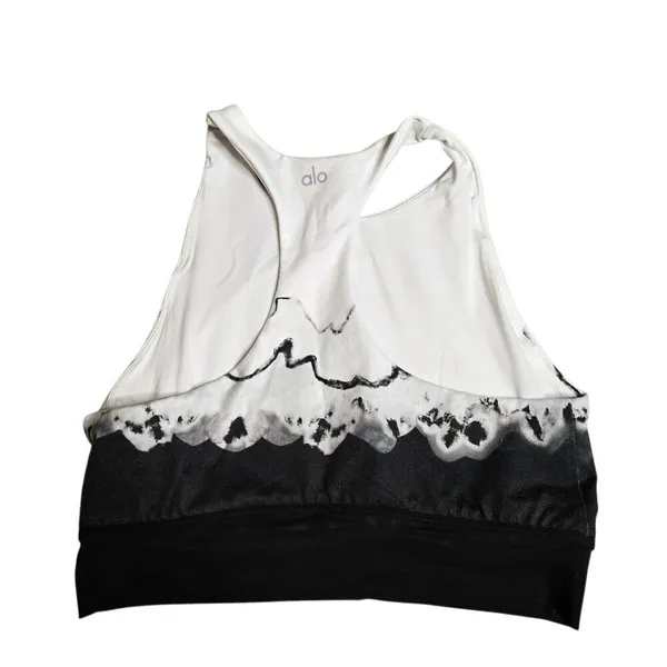 Alo‎ Yoga Women's Verse Sports Bra White/Black Size: L - Image 7