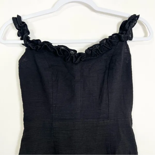 Petal and Pup Florez Off Shoulder Midi Length Dress Black Size 2 - Image 11
