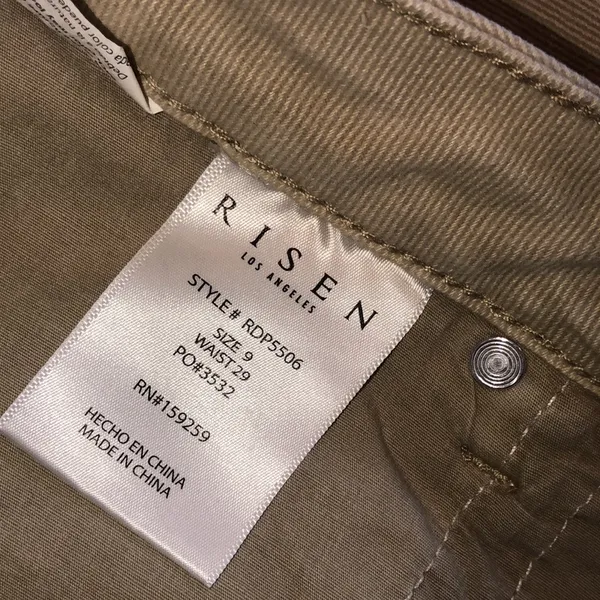 Risen tan wide leg jeans size 9/29 - Image 4