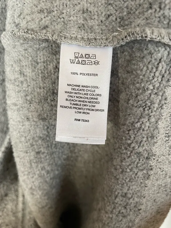 TELLURIDE Original brand men’s fleece sweatshirt US Large Gray 1/4 Zip Pullover - Image 5