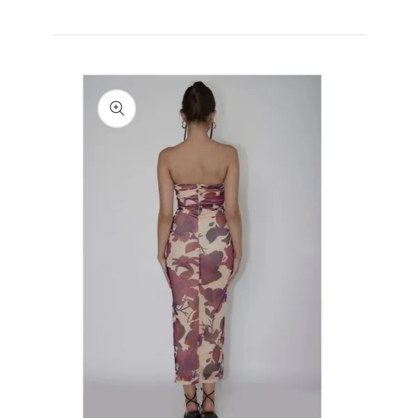 CHELSEA AVENUE TALLULAN MIDI DRESS -color PLUM Size S - Image 10