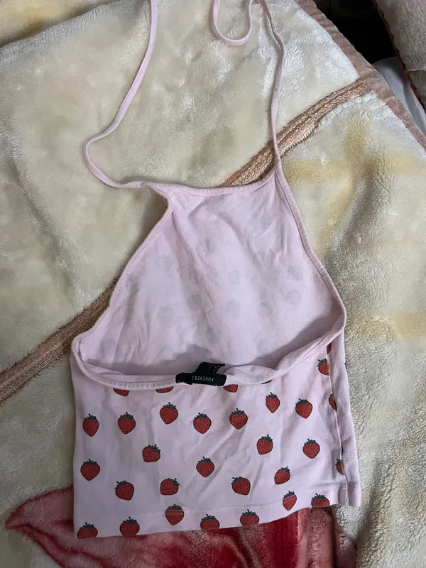Am Strawberry Light Pink Halter Top - Image 2