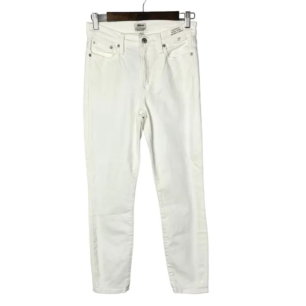 J. Crew‎ White Lookout High Rise Skinny Crop 27 - Image 2
