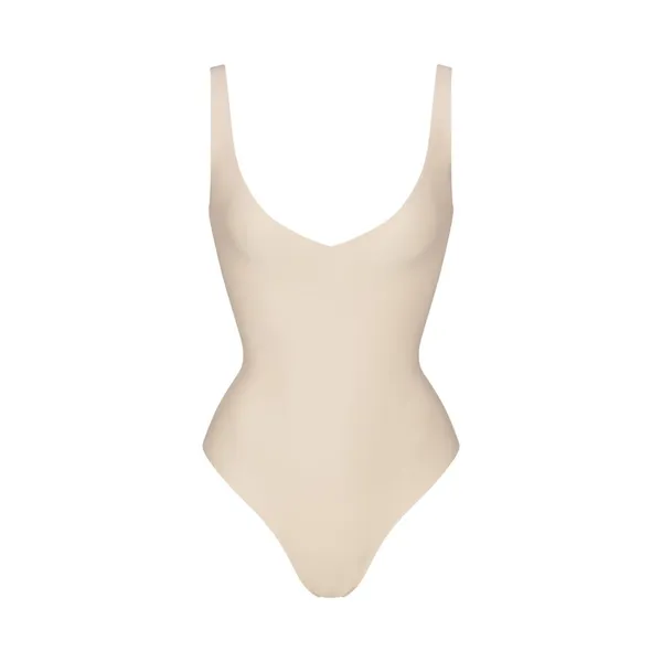 NWT Skims Body Unlined Plunge Thong Bodysuit in Sand M - Image 2