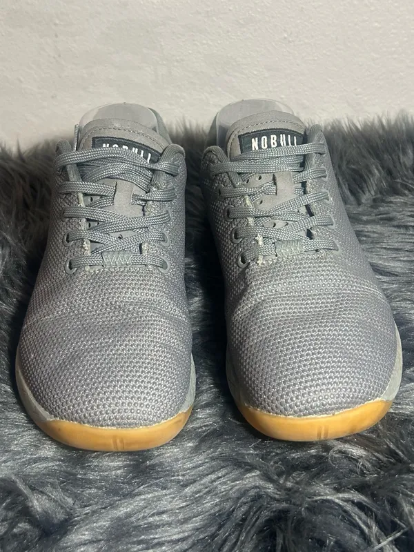 NOBULL Trainer Grey with Gum Outsole Sneakers Size 8 Women’s Men’s 6.5 - Image 3