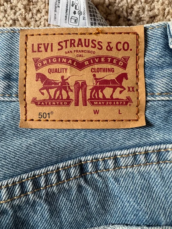 Levi’s 501 High-Rise Shorts Denim - Image 3