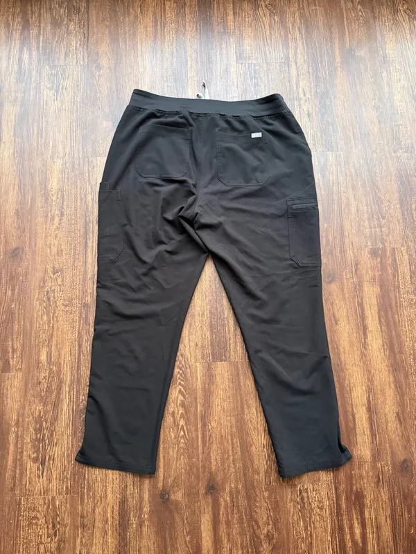 FIGS Women’s Black Yola Skinny Scrub Pants Hospital Nurse Medical Core- Size XXL - Image 2