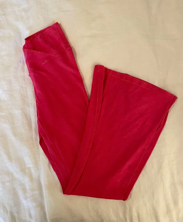 Aerie Hot Pink Crossover Flare Leggings - Image 5