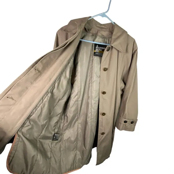 London Fog Women's Trench Coat Rain Jacket removable 3M‎ Thinsulate liner Sz 10P - Image 6