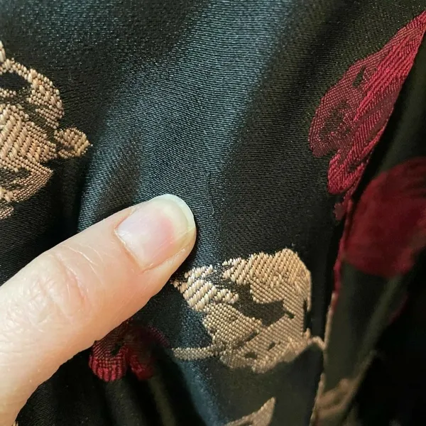 Anthropologie Hutch Black Red Floral Cowl Neck Knee Length Dress Womens 6 Formal - Image 4