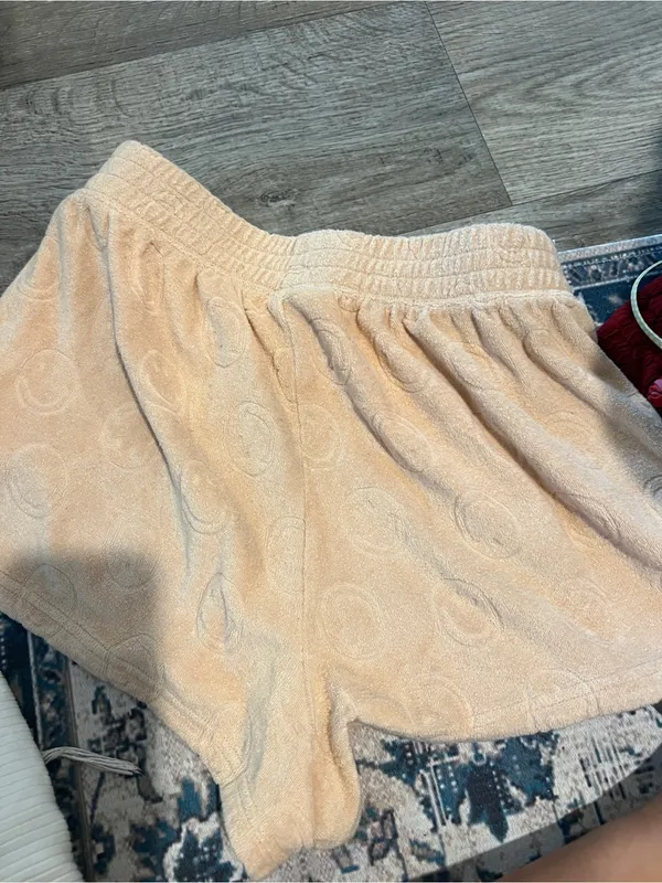 Aerie Cozy Terry Cloth Lounge Shorts in Light Brown - Image 10