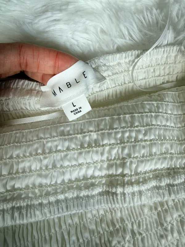 Mabel Dress Mini White - Image 4