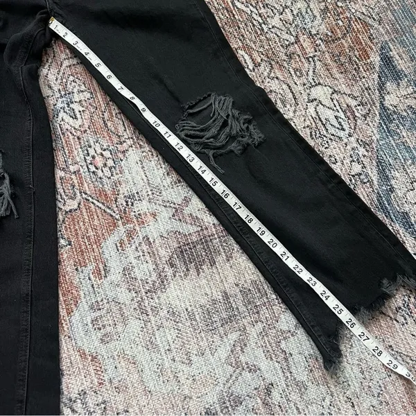 Free People We The Free‎ Maggie Jeans NWT Midrise Straight Size 26 Washed Black - Image 8