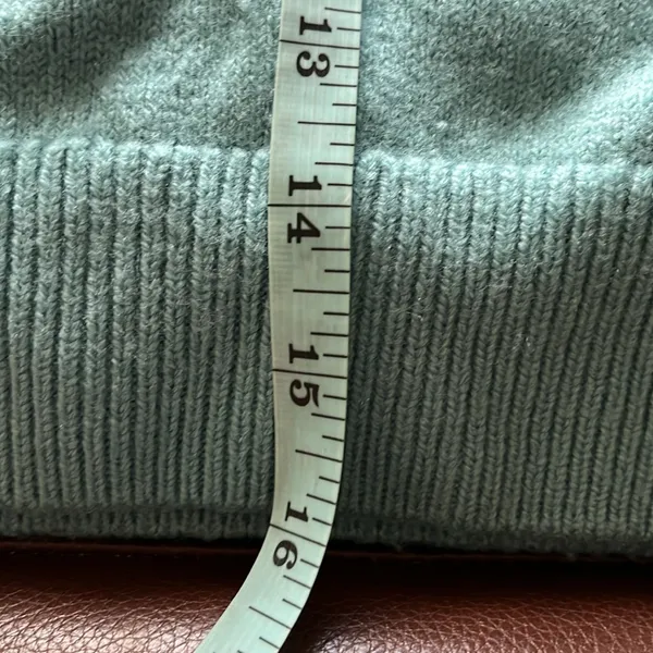 Wilfred 100% Wool Mock Neck Sweater Aritzia Teal M - Image 9