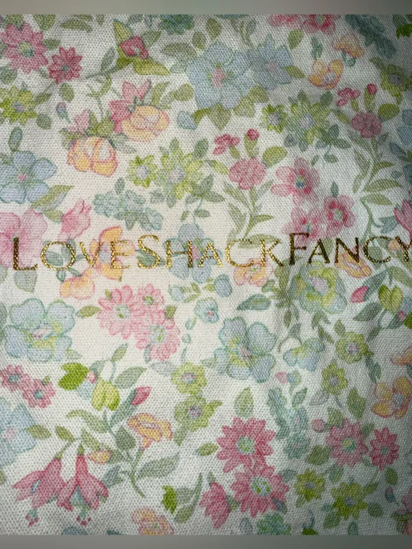 LoveShackFancy Pastel Floral Tote - Image 3