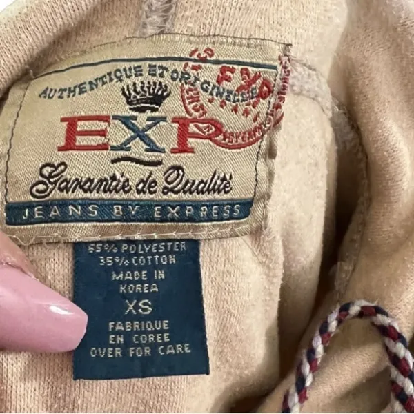 Vintage EXP Express Pullover Hoody Shirt‎ - Image 5