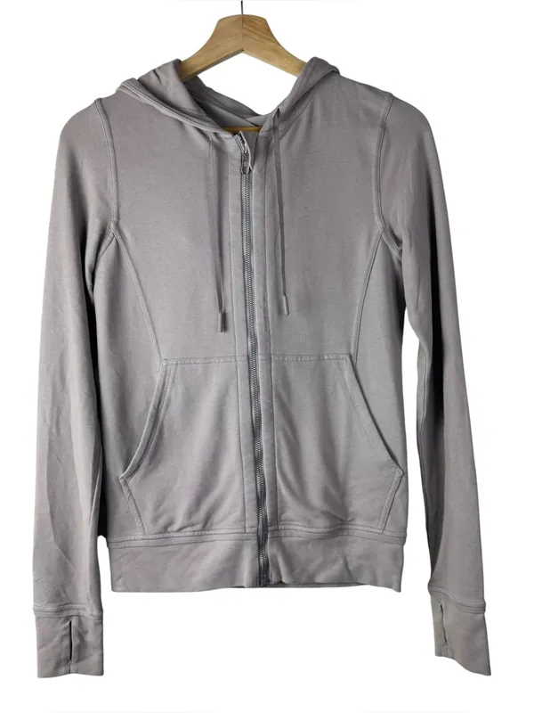 Lululemon Press Pause Lavender Gray Full Zip Athletic Jacket 4 - Image 2