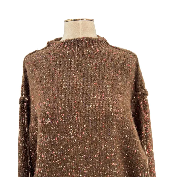 Urban Outfitters Kimchi‎ Blue Elise Confetti Knit Mockneck Pullover Sweater XL - Image 5