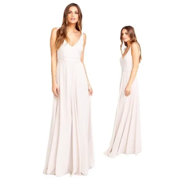 Show Me Your Mumu Jenn Maxi Dress in Cream Show Me‎ the Ring Crisp Size L - Image 3